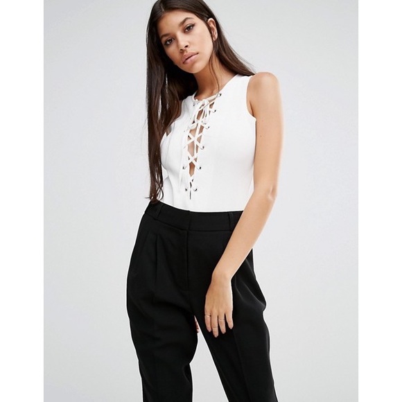 Revolve Tularosa Nile Bodysuit Ivory Size Small - Picture 5 of 14